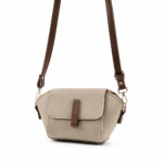 Mini Flap Crossbody Bag Beige - Image 3